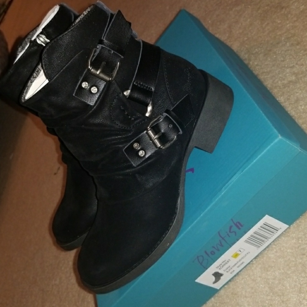 Black Blowfish Boots